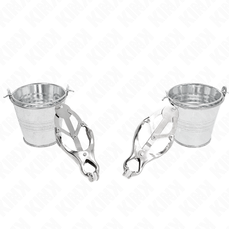 KINK - PINZE PER CAPEZZOLI TRIFOGLIO GIAPPONESE CON SECCHIELLI ARGENTO - immagine 3