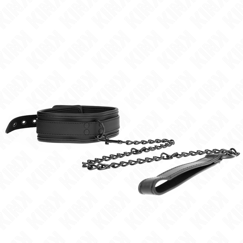 KINK - NEOPREN BONDAGE HALSBAND MODELL 1 MIT GÜRTEL 78 CM VERSTELLBAR 37,5 X 49,5 CM – Bild 2