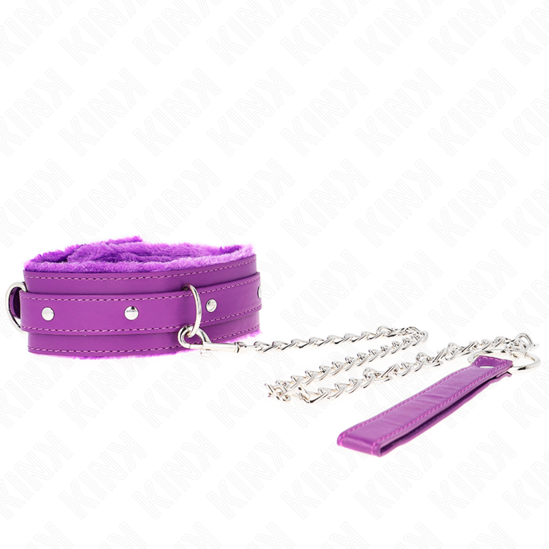 KINK - COLAR COM TRELA 65 CM COM RESTRIÇÕES ROXO 36-42 CM X 5,5 CM - Image 2