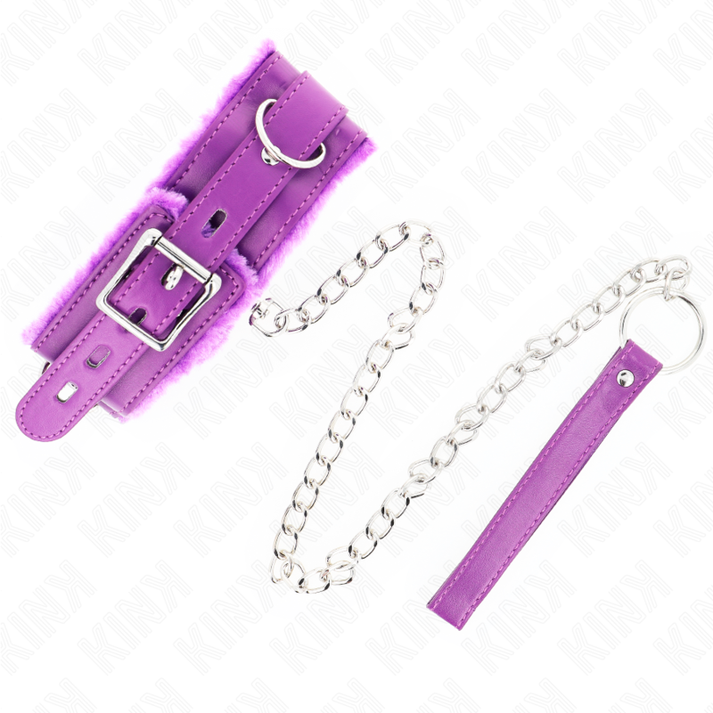 KINK - COLAR COM TRELA 65 CM COM RESTRIÇÕES ROXO 36-42 CM X 5,5 CM - Image 5