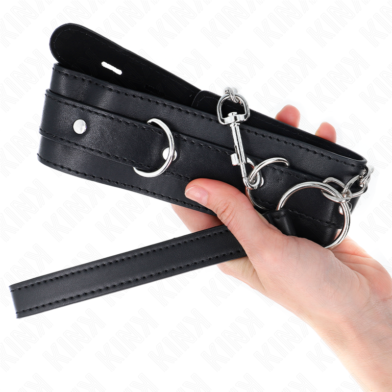 KINK - COLLAR CON CORREA 65 CM NEGRO 54 X 4.5 CM - Imagen 4