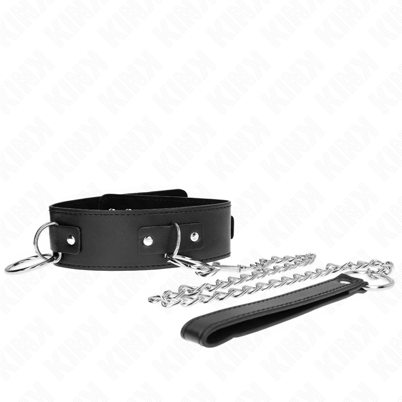 KINK - COLLAR CON CORREA 65 CM 3 ANILLOS MODELO 2 AJUSTABLE 36-43 CM X 5 CM - Imagen 2
