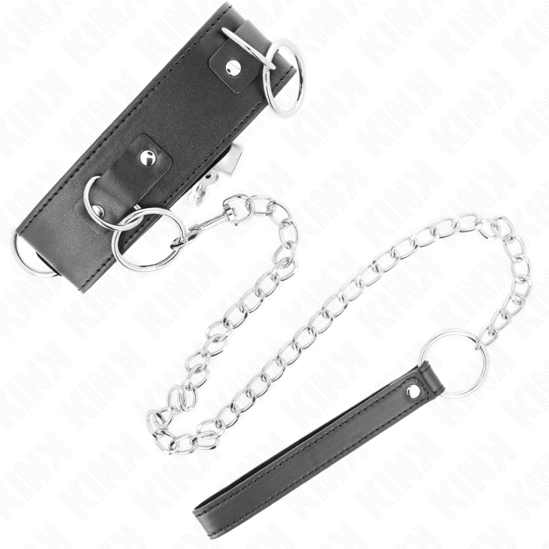 KINK - COLLAR CON CORREA 65 CM 3 ANILLOS MODELO 2 AJUSTABLE 36-43 CM X 5 CM - Imagen 5