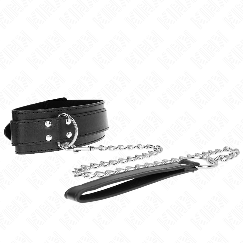 KINK - COLLANA CON CINTURINO 65 CM FIBBIE ARGENTO REGOLABILE 33-46 CM X 5,5 CM - immagine 3