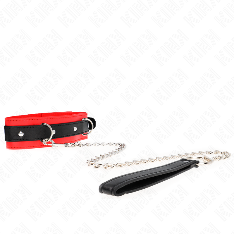 KINK - COLLAR CON CORREA 65 CM MODELO BÁSICO MODELO 3 ROJO 53 X 5 CM - Imagen 5