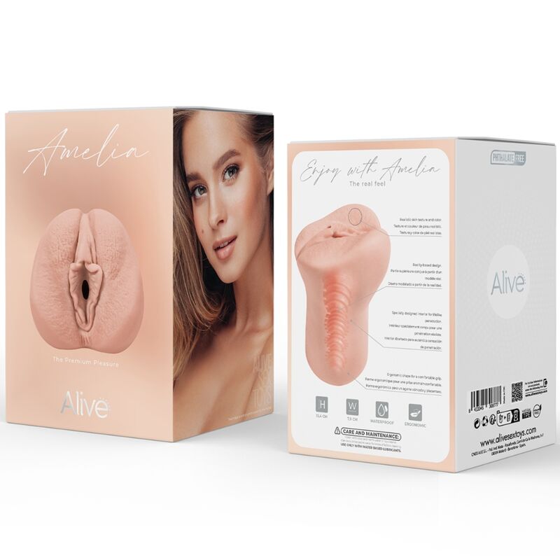 ALIVE - AMELIA MASTURBADOR MASCULINO VAGINA SUPER REALÍSTICO NATURAL - Imagen 4