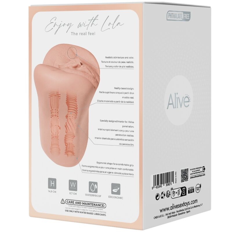 ALIVE - FLEX MASTURBADOR MASCULINO VAGINAL TAMANHO M - Image 3