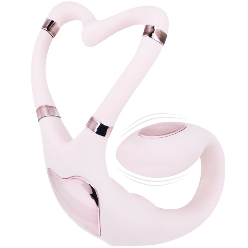 ADRIEN LASTIC - COPPIA SEGRETI II DOPPIA STIMOLAZIONE ROSA + APP GRATUITA - immagine 4