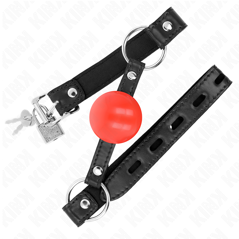 KINK - ROTER TPE-BALL 4 CM KNEBEL 60 x 2 CM – Bild 3