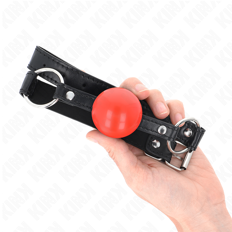 KINK - ROTER TPE-BALL 4 CM KNEBEL 60 x 2 CM – Bild 4