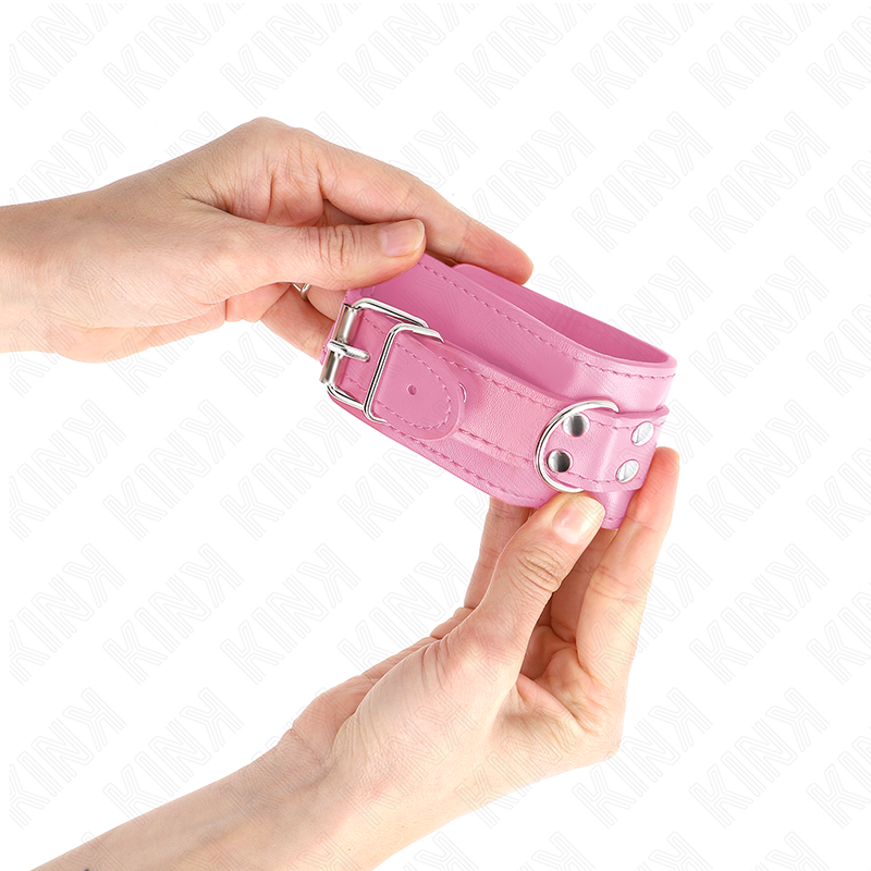 KINK - RESISTENZA DA POLSO SEMPLICE ROSA REGOLABILE 20-23 CM X 5,5 CM - immagine 3