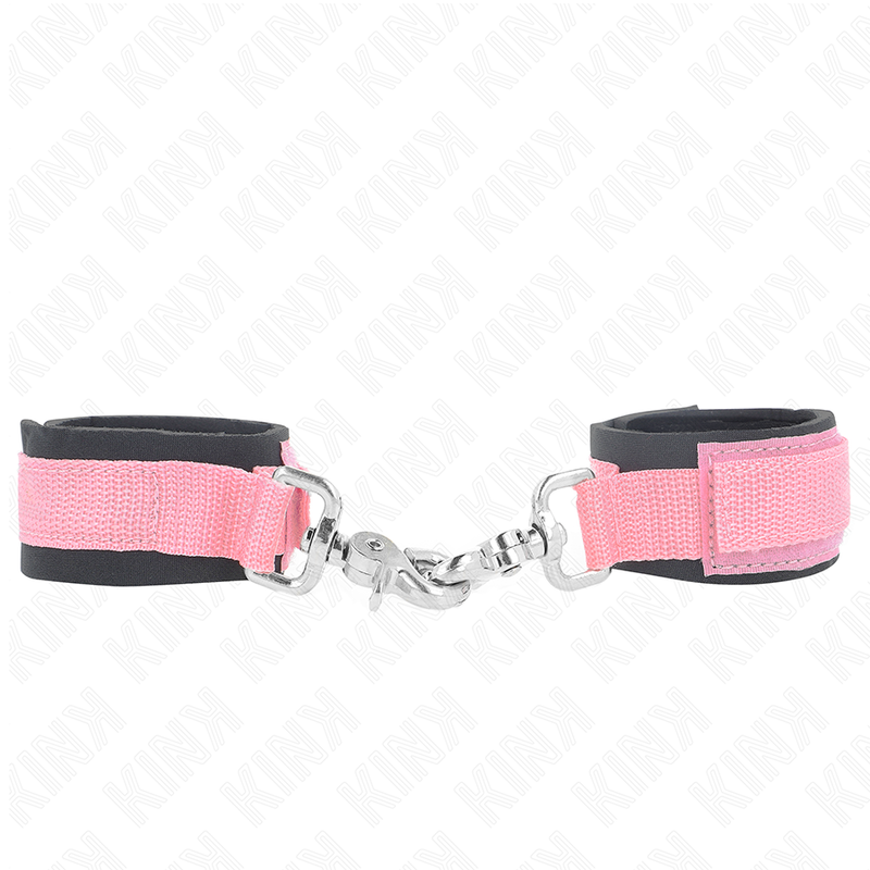 KINK - APPUI-POIGNETS RÉGLABLES EN NÉOPRÈNE ROSE RÉGLABLE 22-34 CM – Image 2