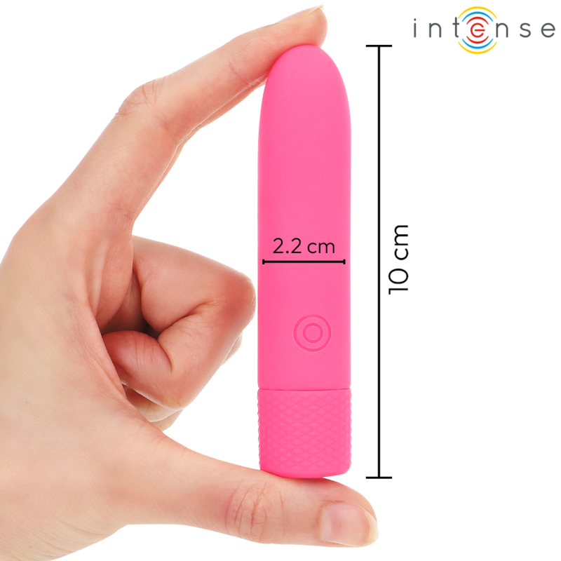 INTENSE - SYMONE BULLET VIBRANT RECHARGEABLE USB 8 VIBRATIONS ROSE 10 X 2,2 CM – Image 4
