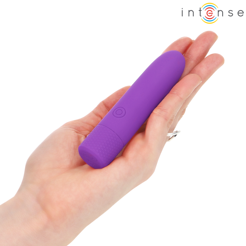 INTENSE - SYMONE BULLET VIBRANT RECHARGEABLE USB 8 VIBRATIONS VIOLET 10 X 2,2 CM – Image 7