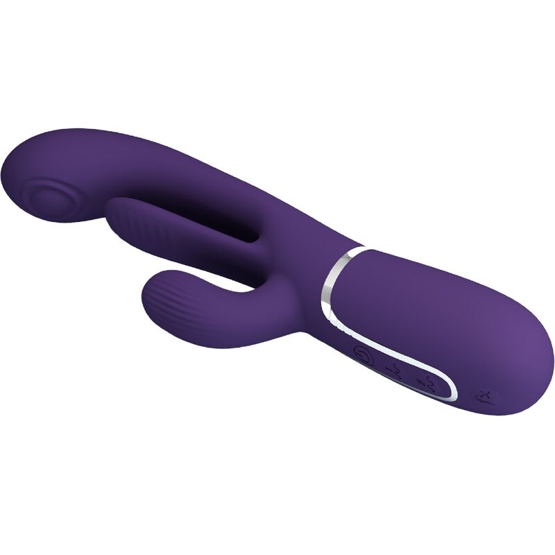 PRETTY LOVE - SHANIA TRIPLE RABBIT VIBRATEUR MULTIFONCTION VIOLET – Image 2