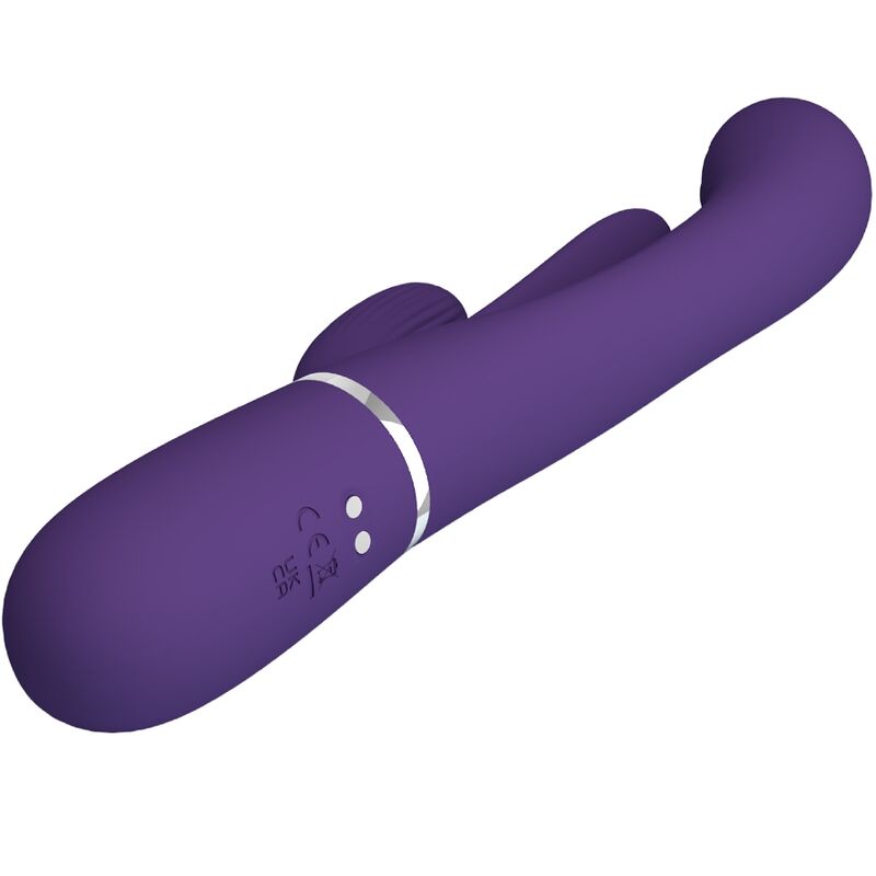 PRETTY LOVE - SHANIA TRIPLE RABBIT VIBRATEUR MULTIFONCTION VIOLET – Image 4
