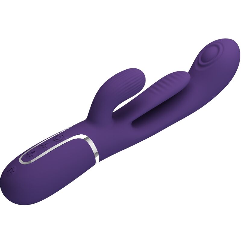 PRETTY LOVE - SHANIA TRIPLE RABBIT VIBRATEUR MULTIFONCTION VIOLET – Image 11