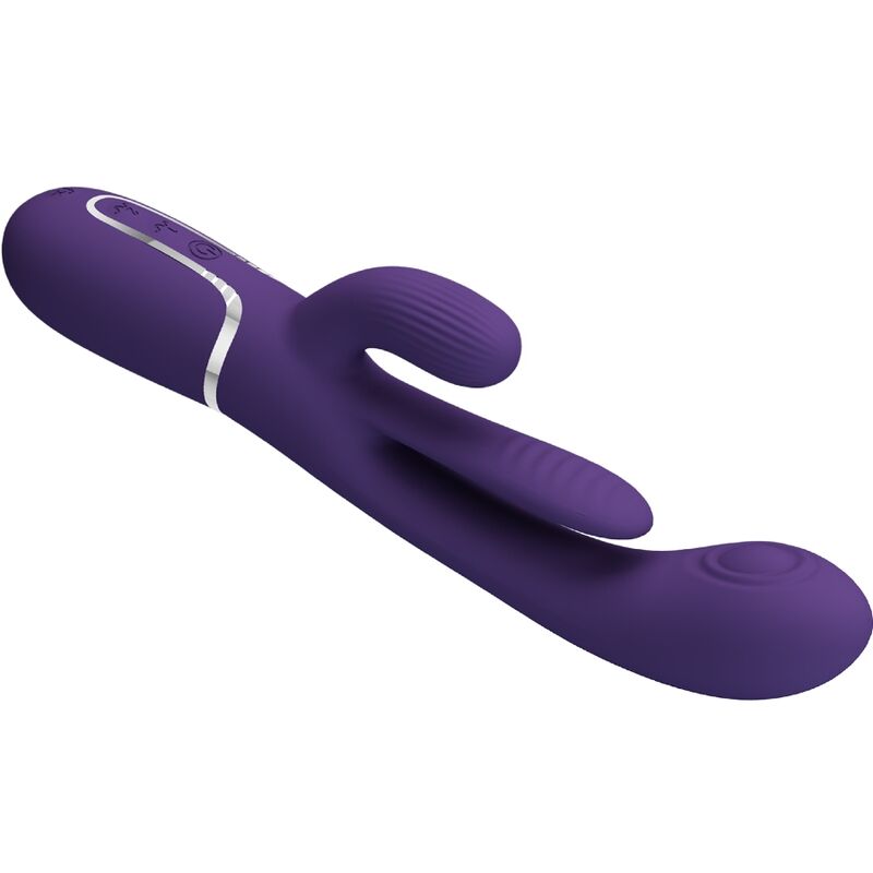PRETTY LOVE - SHANIA TRIPLE RABBIT VIBRATEUR MULTIFONCTION VIOLET – Image 6