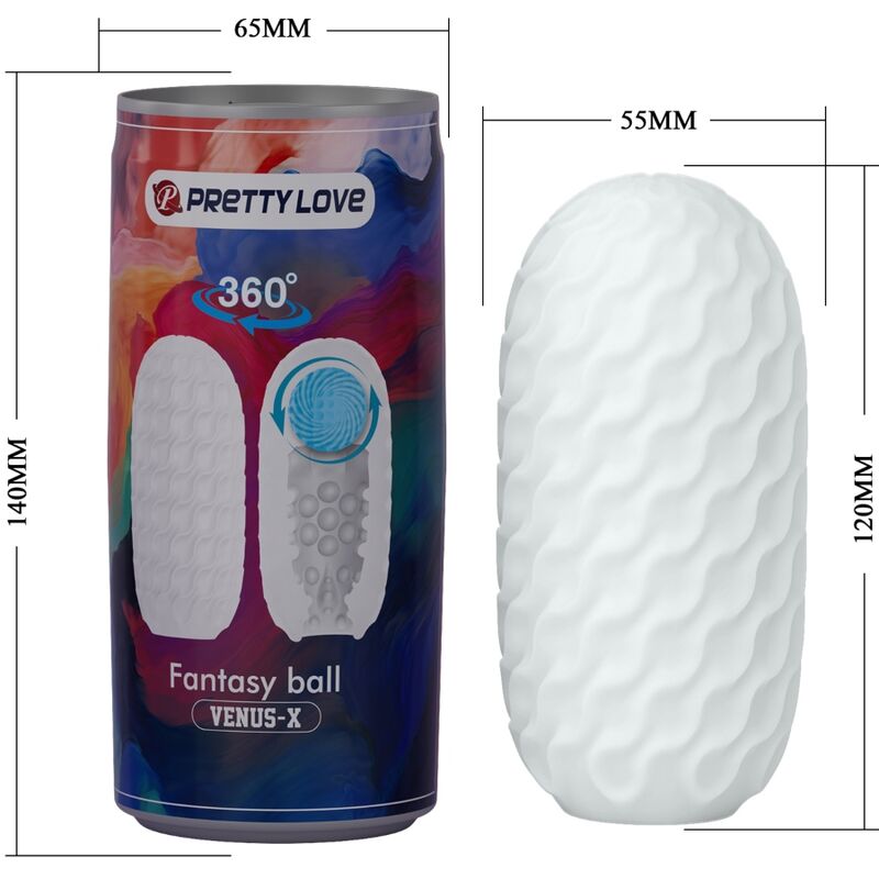 PRETTY LOVE - MASTURBATEUR HOMME VENUS X MODÈLE 2 BLANC – Image 2