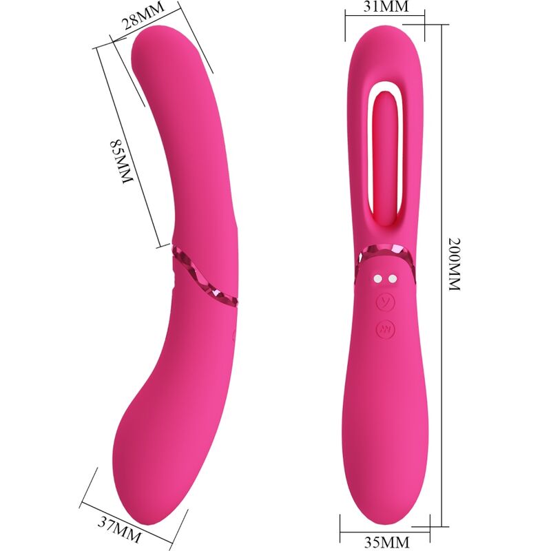 ROMANCE - VIBRATEUR POINT G LEXIE 7 VIBRATIONS ROSE – Image 7