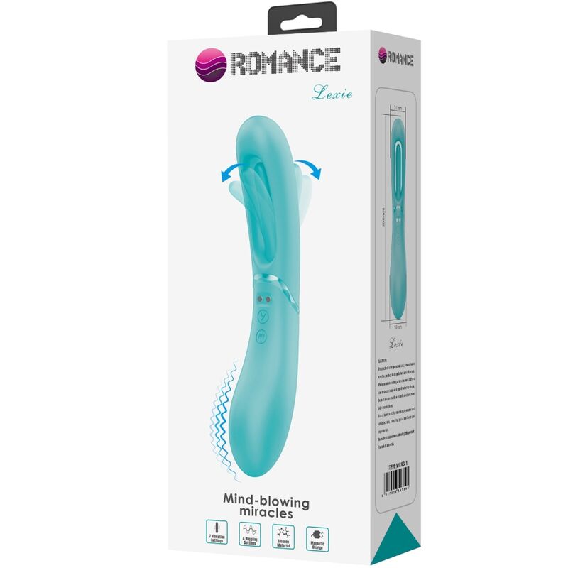 ROMANCE - LEXIE VIBRADOR PUNTO G 7 VIBRACIONES AZUL - Imagen 7
