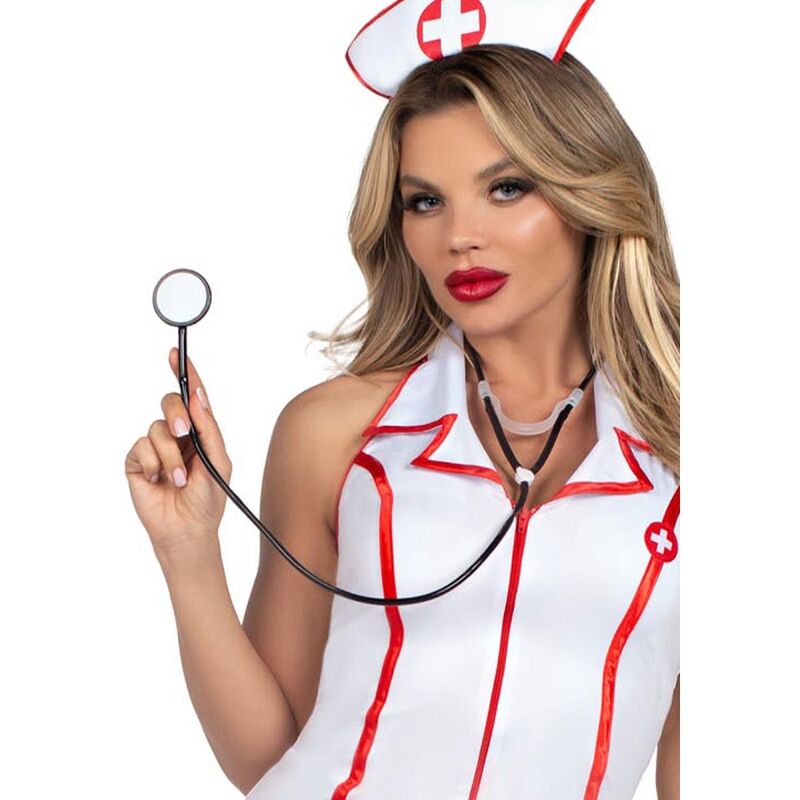 LEG AVENUE - COSTUME DA CAPO INFERMIERA BIANCO M/L - immagine 5