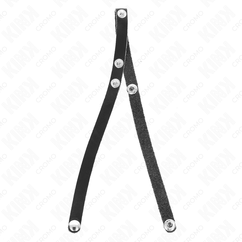 KINK - ANELLO PER PENE IN PELLE CON CHIUSURA A PRESSIONE 39 X 1 CM - immagine 2