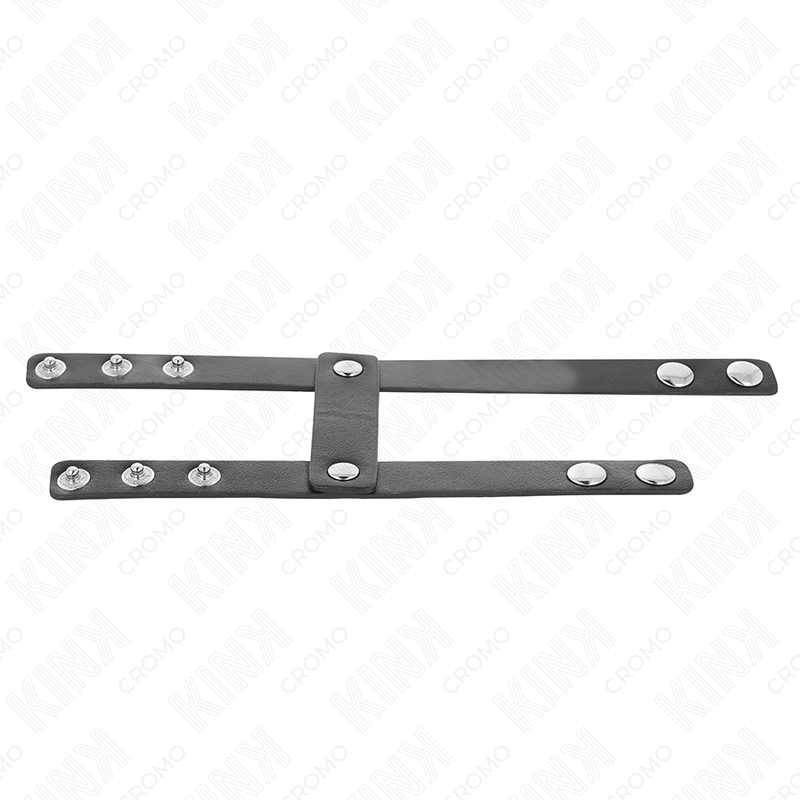 KINK - ADJUSTABLE DOUBLE LEATHER PENIS RING - Image 2