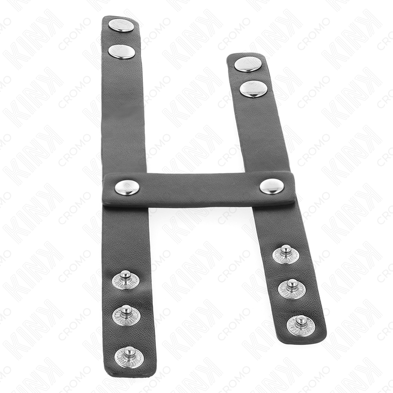 KINK - ADJUSTABLE DOUBLE LEATHER PENIS RING - Image 5