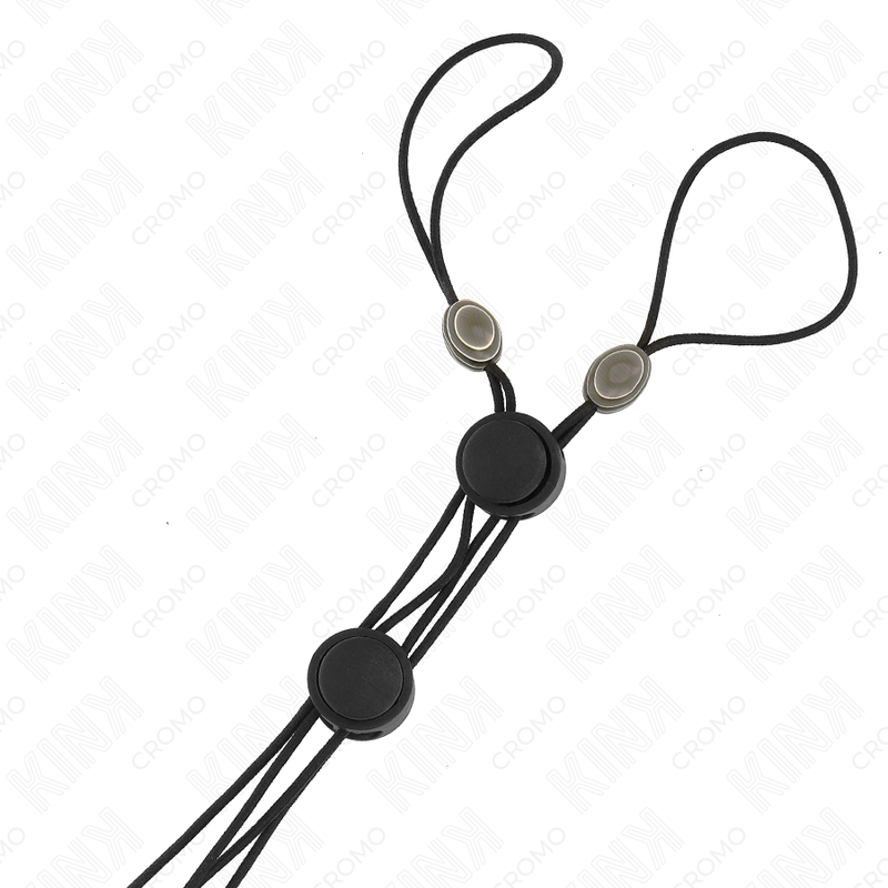 KINK - SCHWARZE DETAIL-NIPPELKLAMMERN MIT SCHWARZEM GUMMIBAND – Bild 2
