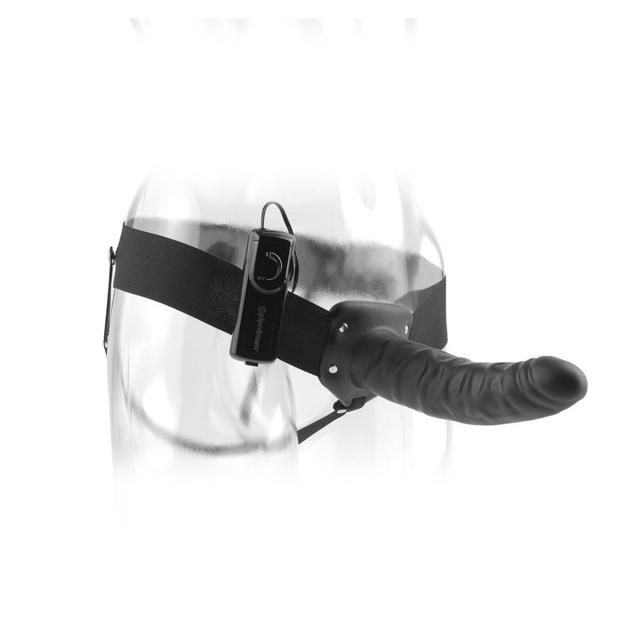 FETISH FANTASY SERIES - 19 CM VIBRANT CREUX STRAP-ON NOIR – Image 3