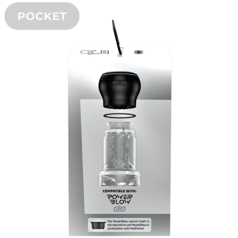 KIIROO - FEEL POCKET STROKER CRYSTAL BY KIIROO TRANSPARENTE - Imagen 2