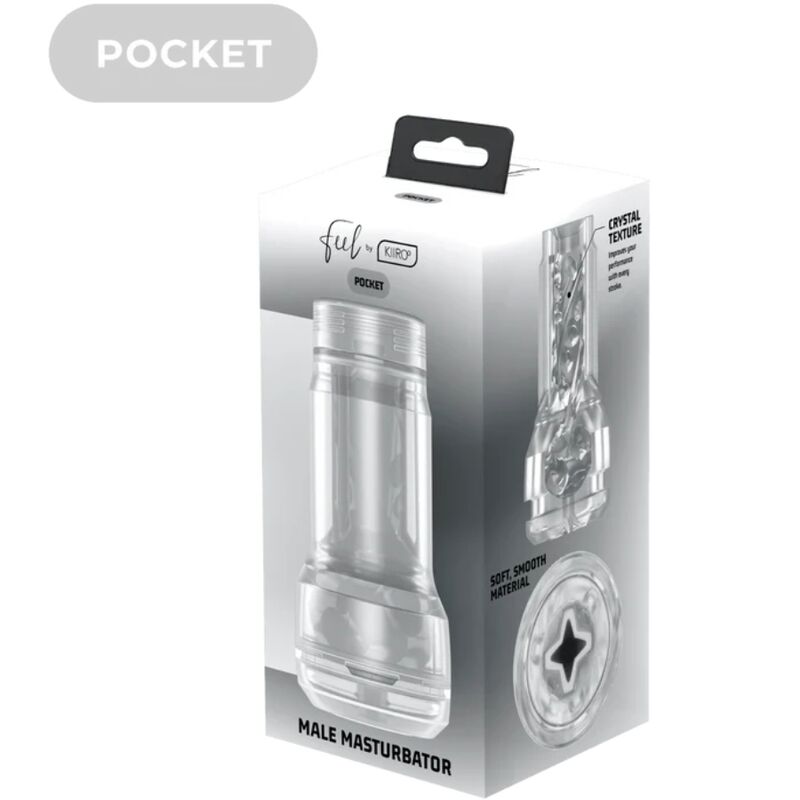 KIIROO - FEEL POCKET STROKER CRYSTAL BY KIIROO TRANSPARENTE - Imagen 6