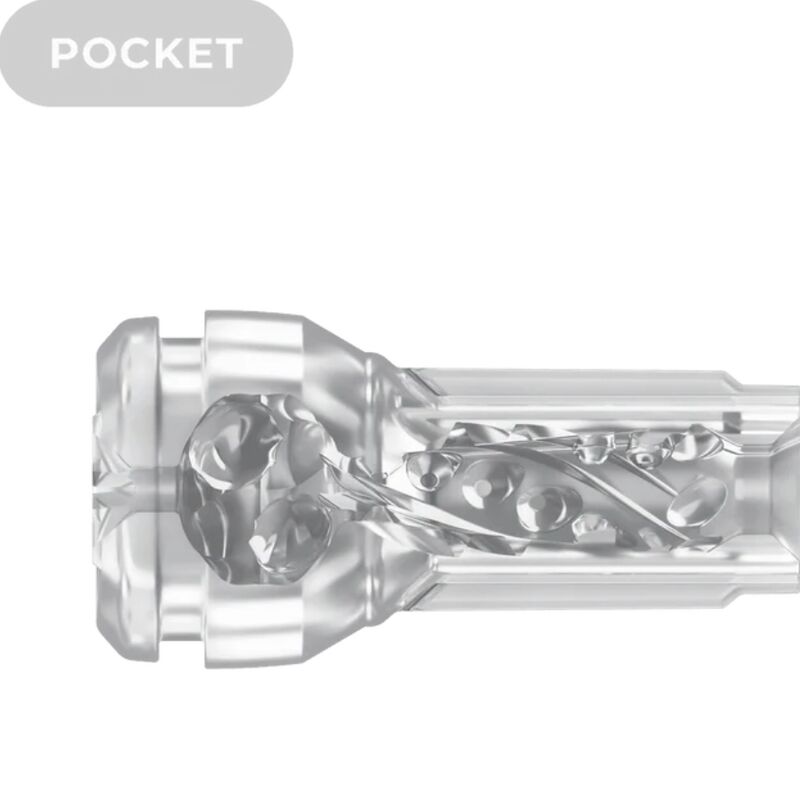 KIIROO - FEEL POCKET STROKER CRYSTAL BY KIIROO TRANSPARENTE - Imagen 7