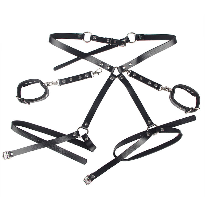 SUBBLIME - 953690 ESPOSAS CON CINTURÓN BONDAGE NEGRO TALLA ÚNICA - Imagen 7