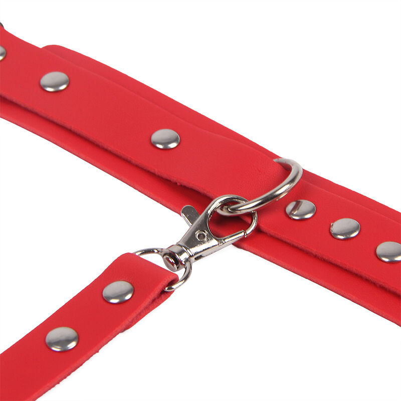 SUBBLIME - 953706 ESPOSAS CON CINTURÓN BONDAGE ROJO TALLA ÚNICA - Imagen 8