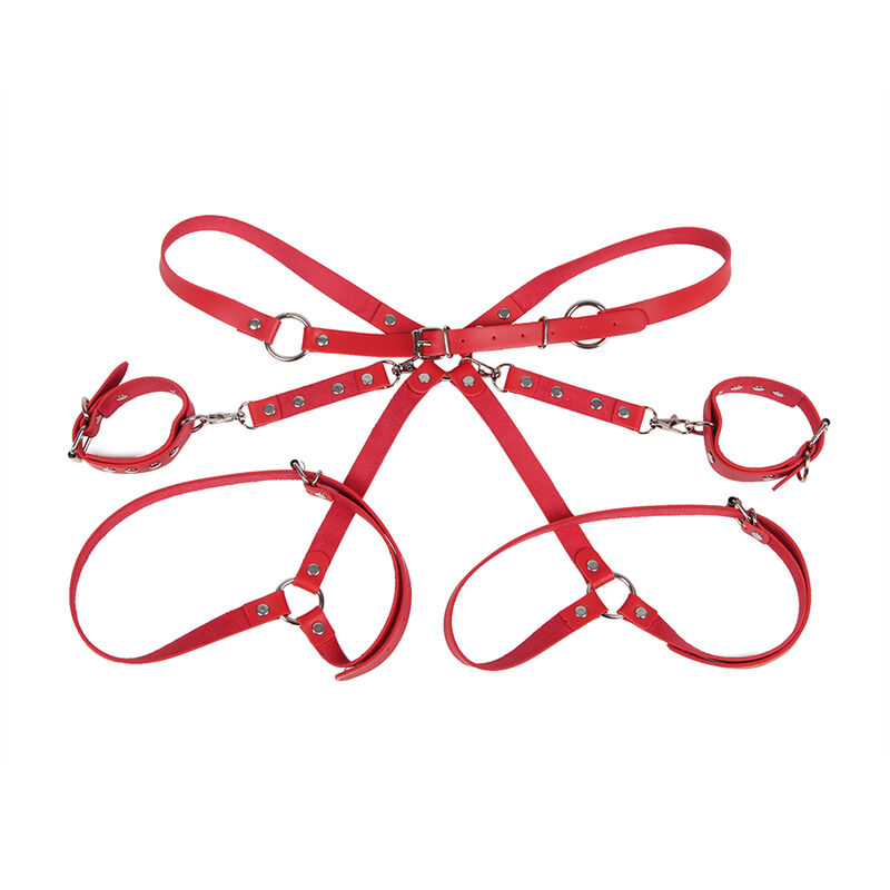 SUBBLIME - 953706 ESPOSAS CON CINTURÓN BONDAGE ROJO TALLA ÚNICA - Imagen 10