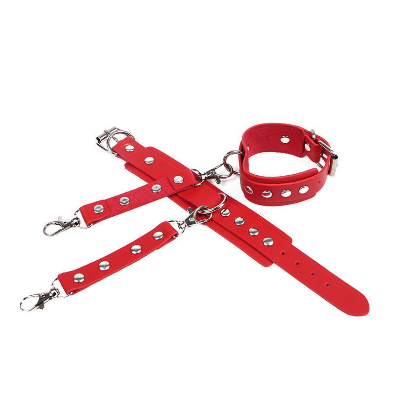 SUBBLIME - 953706 ESPOSAS CON CINTURÓN BONDAGE ROJO TALLA ÚNICA - Imagen 12