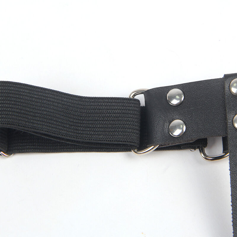 SUBBLIME - 953744 VERSTELLBARES PUNK-STRUMPFHOSE AUS LEDER SCHWARZ EINE GRÖSSE – Bild 18