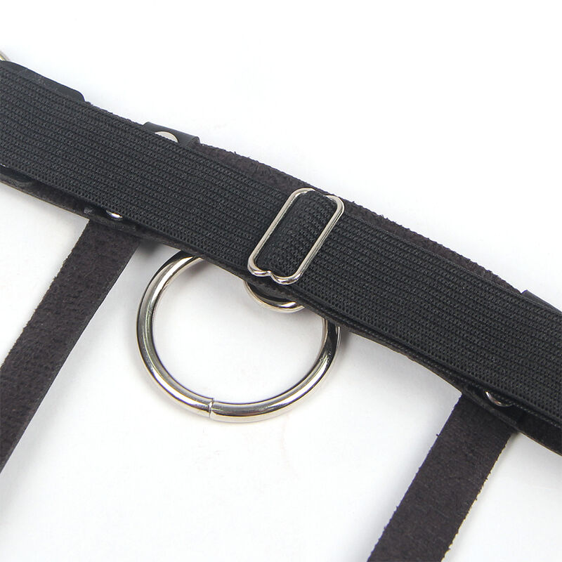 SUBBLIME - 953744 VERSTELLBARES PUNK-STRUMPFHOSE AUS LEDER SCHWARZ EINE GRÖSSE – Bild 6
