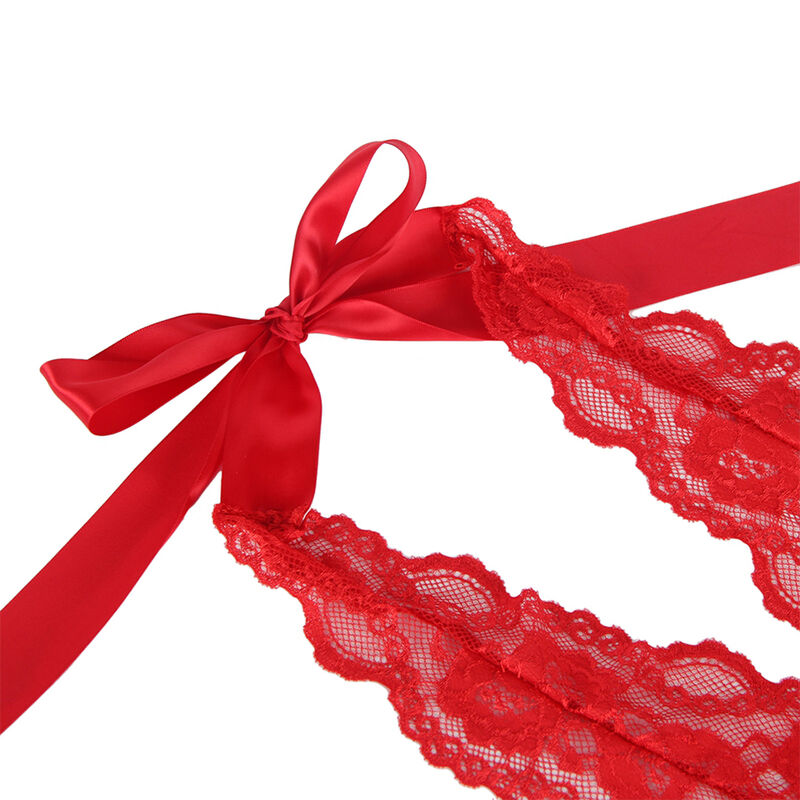 SUBBLIME - 953973 SEXY BODY WITH RUFFLES + BELT RED S/M - Image 7