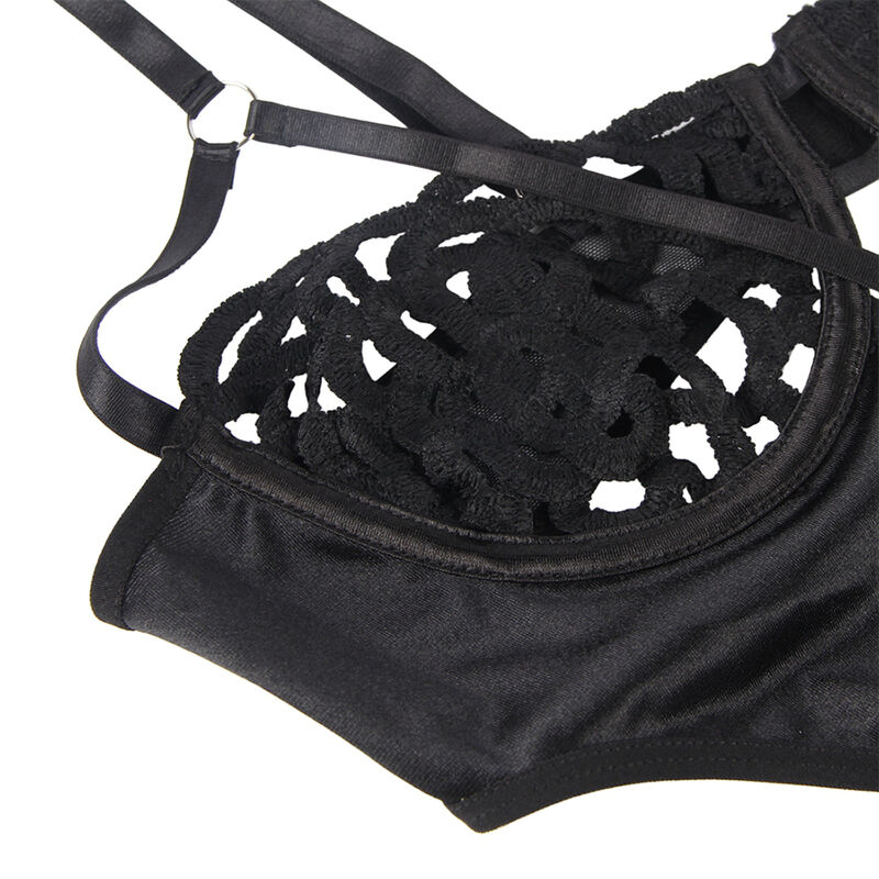 SUBBLIME - 954055 BODY SEXY DE RENDA PRETO S/M - Image 5