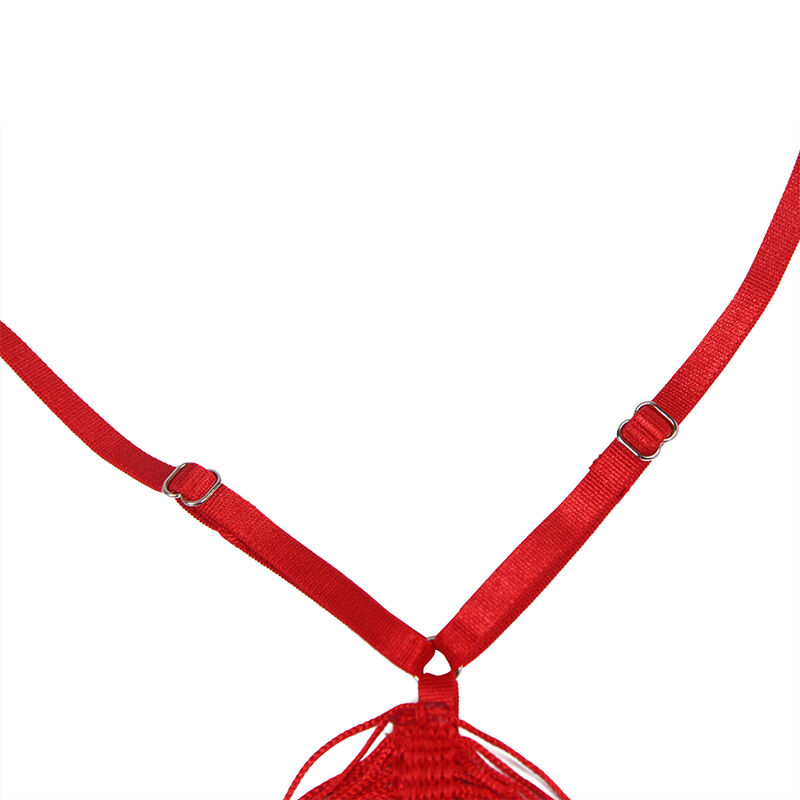 SUBBLIME - 954246 STRAPPY DRESS + THONG RED S/M - Image 7
