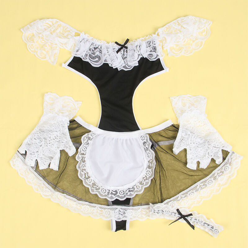 SUBBLIME - 954307 DISFRAZ DE CRIADA SEXY NEGRO/BLANCO S/M - Imagen 9