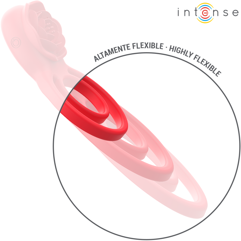 INTENSE - GAIL STIMULATEUR ROSE 10 VIBRATIONS ROUGE TELECOMMANDE – Image 4