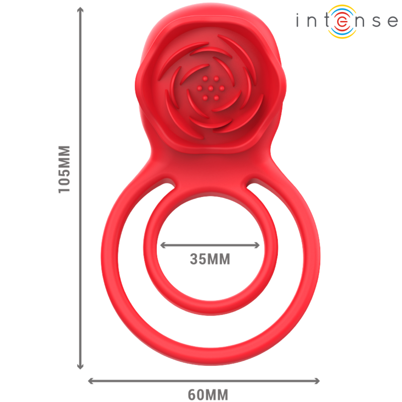 INTENSE - GAIL STIMULATEUR ROSE 10 VIBRATIONS ROUGE TELECOMMANDE – Image 6