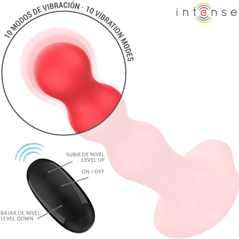 INTENSE - CODY VIBRATEUR AVEC VENTOUSE TÉLÉCOMMANDE ROUGE – Image 5