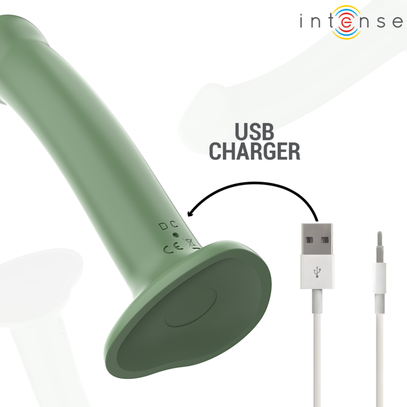 INTENSE - BECCA VIBRATEUR AVEC VENTOUSE 10 VIBRATIONS TÉLÉCOMMANDE VERTE – Image 2