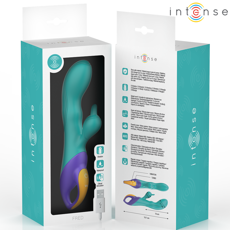 INTENSE - FRED RABBIT VIBRATOR BLUE - Image 5