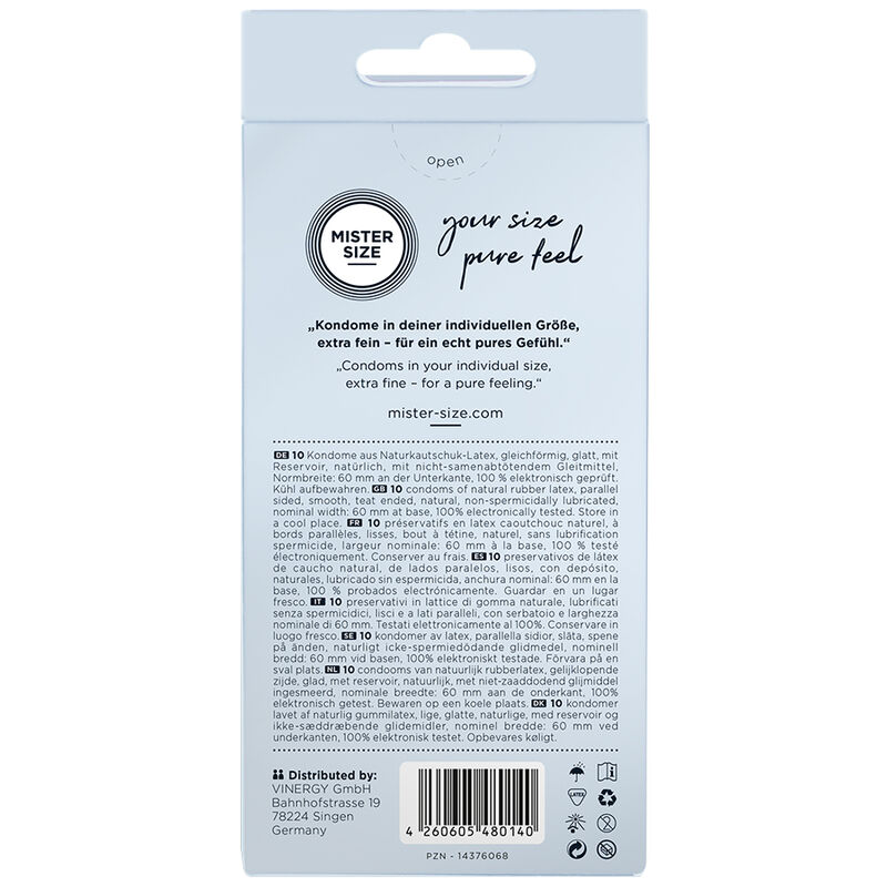 MISTER SIZE - PRESERVATIVOS TALLA XL 60 MM (10 UNIDADES) - Imagen 3